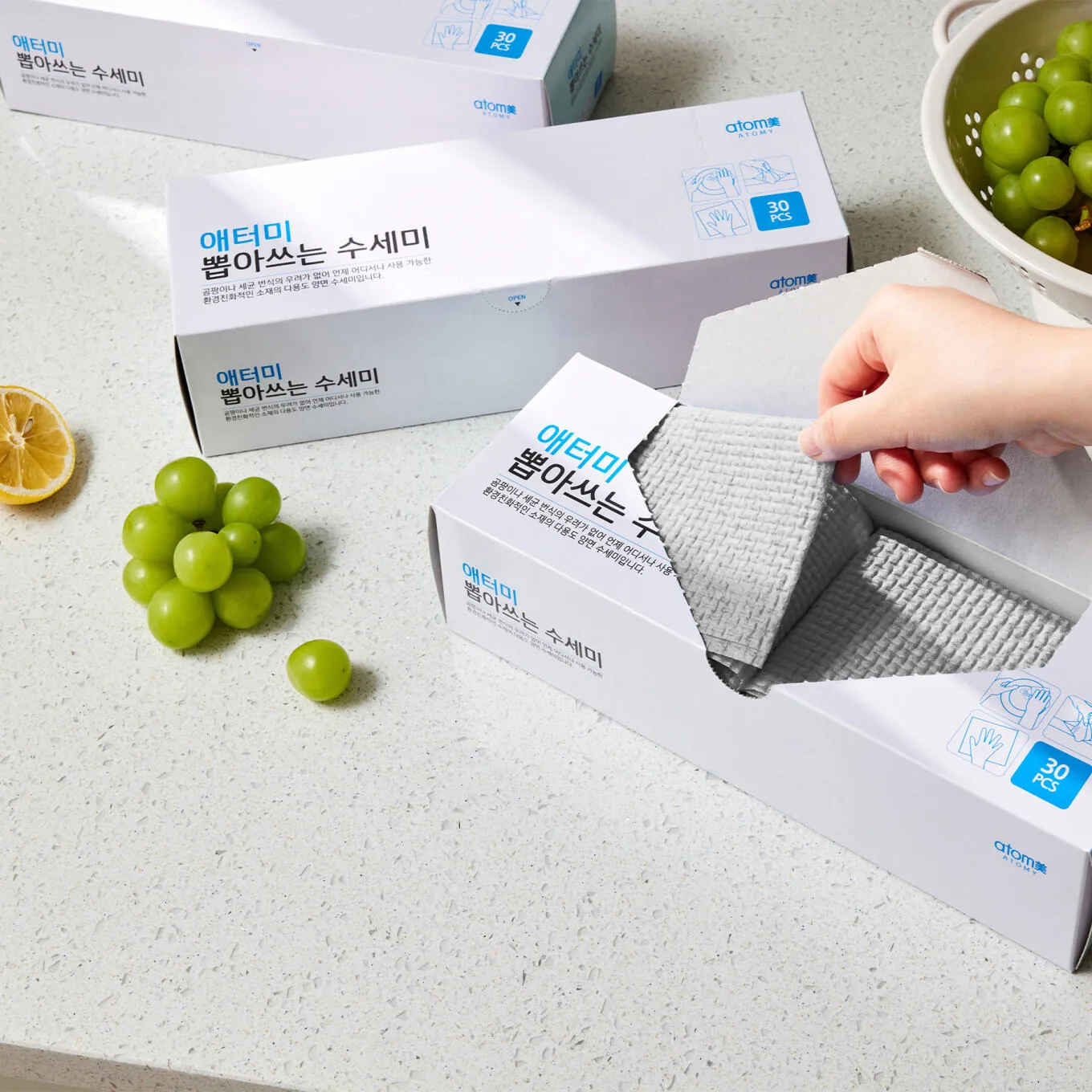 Губки-салфетки Атоми