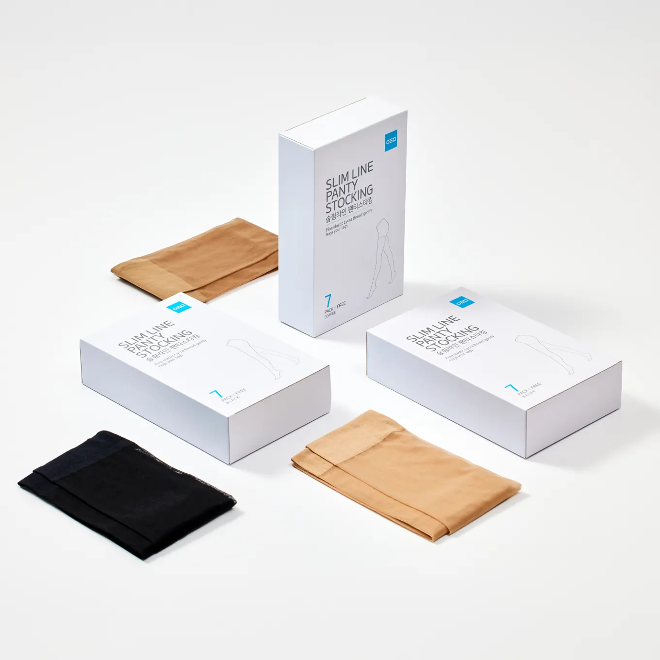 Слим Лайн Капроновые колготки Атоми (черный)